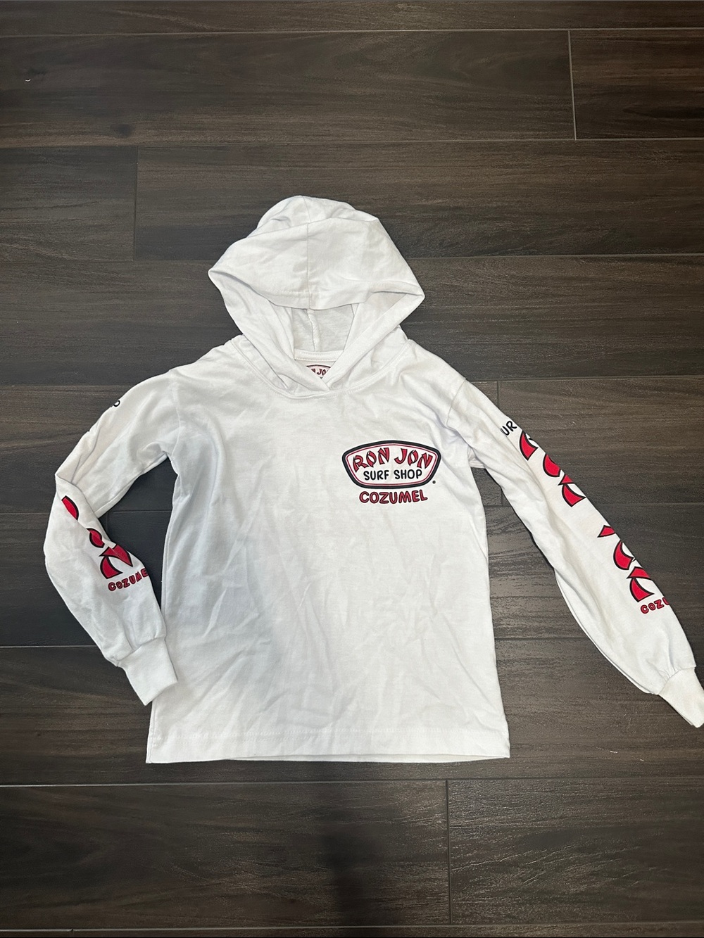 Ron Jon Kids White Surf Hoodie S
